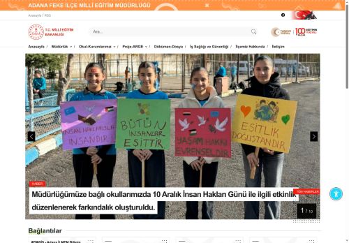 FEKE İLÇE MİLLÎ EĞİTİM MÜDÜRLÜĞÜ - MEB ADANA