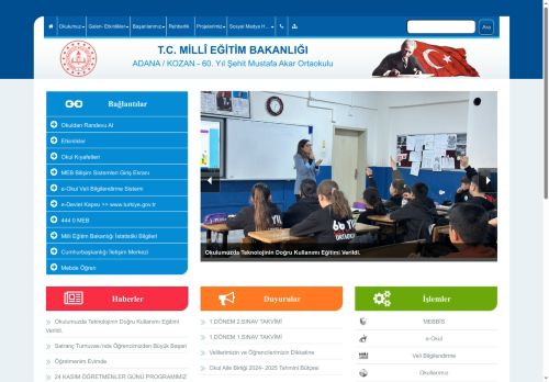 60. Yıl Şehit Mustafa Akar Ortaokulu - ADANA / KOZAN