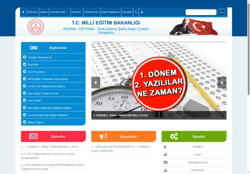 Dokuztekne Şehit Adem Çoban Ortaokulu - ADANA / CEYHAN