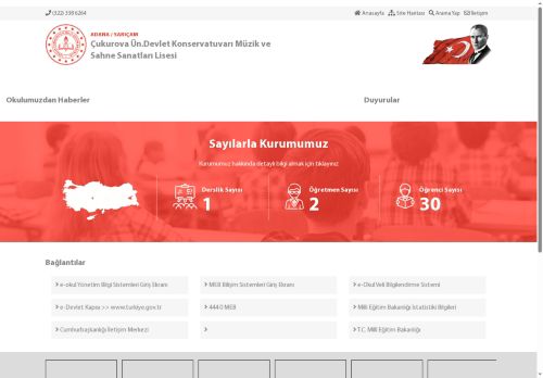 Çukurova Ün.Devlet Konservatuvarı Müzik ve Sahne Sanatları Lisesi - ADANA / SARIÇAM
