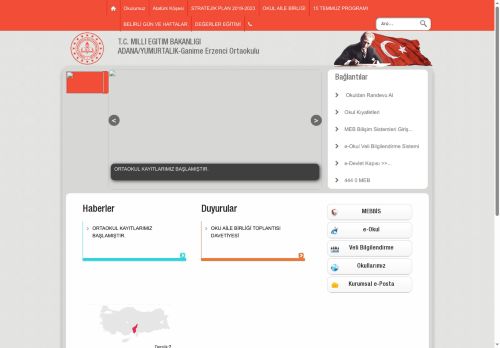 Ganime Erzenci Ortaokulu - ADANA / YUMURTALIK