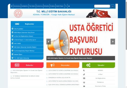 Yüreğir Halk Eğitimi Merkezi - ADANA / YÜREĞİR