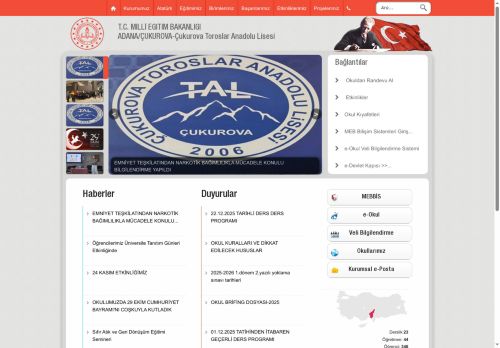 Çukurova Toroslar Anadolu Lisesi - ADANA / ÇUKUROVA