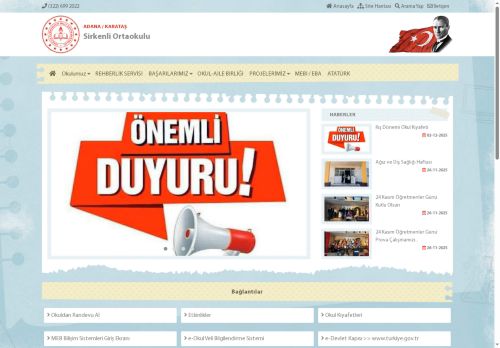 Sirkenli Ortaokulu - ADANA / KARATAŞ