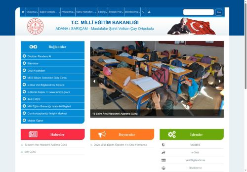 Mustafalar Şehit Volkan Çay Ortaokulu - ADANA / SARIÇAM