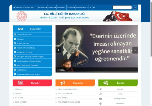 TOKİ Şehit Suat Ocak İlkokulu - ADANA / KOZAN