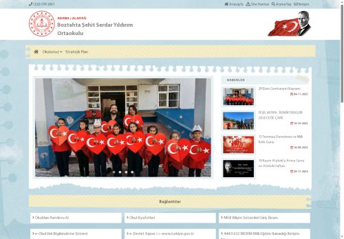 Boztahta Şehit Serdar Yıldırım Ortaokulu - ADANA / ALADAĞ