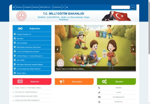 Şoför ve Otomobilciler Odası Anaokulu - ADANA / ÇUKUROVA