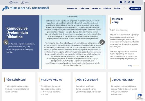 Algoloji – Ağrı Derneği – Türk Algoloji – Ağrı Derneği Resmi Sitesidir.