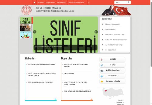 Nuri Erbak Anadolu Lisesi - BURSA / YILDIRIM