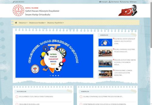 Şehit Hasan Hüseyin Daşdemir İmam Hatip Ortaokulu - BURSA / YILDIRIM
