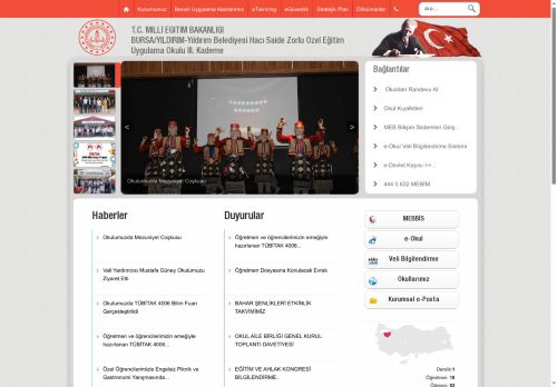 Yıldırım Belediyesi Hacı Saide Zorlu Özel Eğitim Uygulama Okulu III. Kademe - BURSA / YILDIRIM