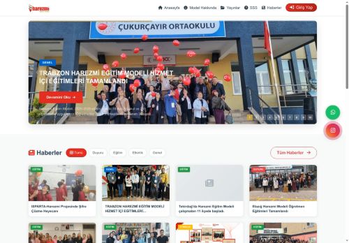 Harezmi Eğitim Modeli - Ana Sayfa