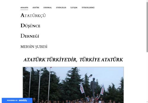 Anasayfa - Mersin Atatürkçü Düsünce Dernegi