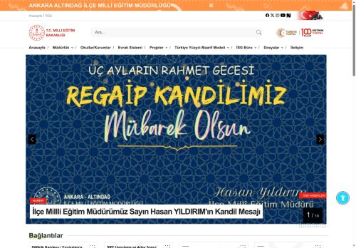 ALTINDAĞ İLÇE MİLLÎ EĞİTİM MÜDÜRLÜĞÜ - MEB ANKARA