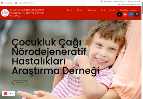 ÇNDHAD – Çocukluk Çağı Nörodejeneratif Hastalıkları Araştırma Derneği
