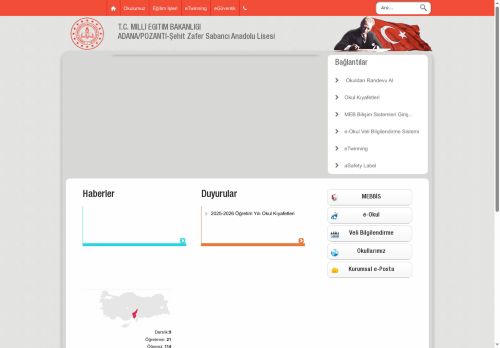 Şehit Zafer Sabancı Anadolu Lisesi - ADANA / POZANTI