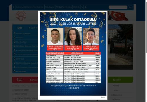 Sıtkı Kulak Ortaokulu - ADANA / ÇUKUROVA
