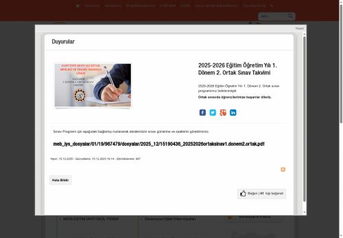 Kurttepe Şehit Ali Öztaş Mesleki ve Teknik Anadolu Lisesi - ADANA / ÇUKUROVA