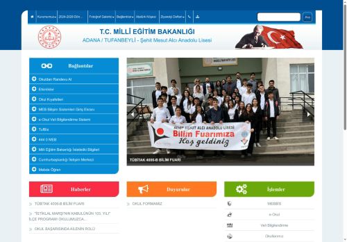 Şehit Mesut Alcı Anadolu Lisesi - ADANA / TUFANBEYLİ