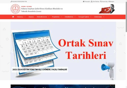 Adana Seyhan Şehit Bora Süelkan Mesleki ve Teknik Anadolu Lisesi - ADANA / SEYHAN