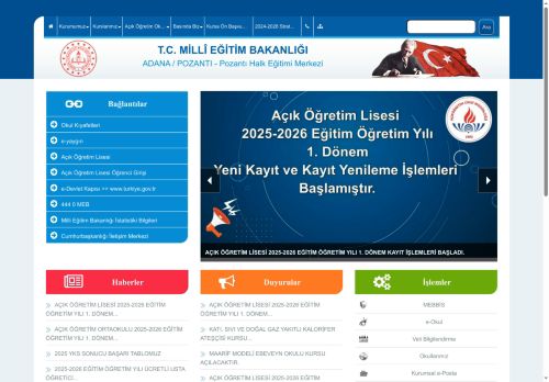 Pozantı Halk Eğitimi Merkezi - ADANA / POZANTI