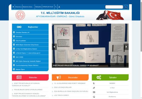 Gömü Ortaokulu - AFYONKARAHİSAR / EMİRDAĞ