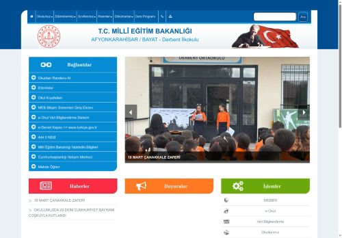 Derbent İlkokulu - AFYONKARAHİSAR / BAYAT