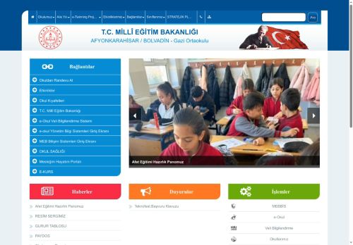 Gazi Ortaokulu - AFYONKARAHİSAR / BOLVADİN