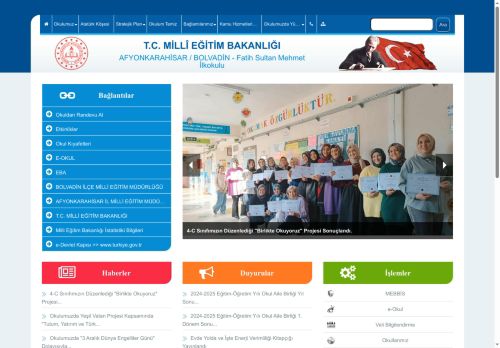 Fatih Sultan Mehmet İlkokulu - AFYONKARAHİSAR / BOLVADİN