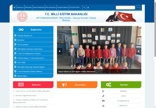 Naciye Nurettin Taktak İlkokulu - AFYONKARAHİSAR / BOLVADİN