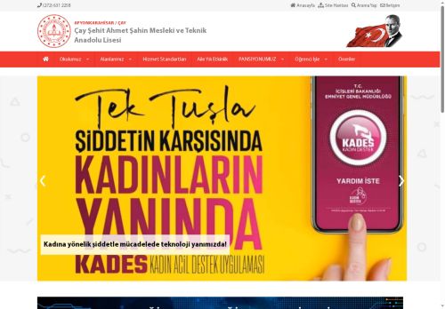 Çay Şehit Ahmet Şahin Mesleki ve Teknik Anadolu Lisesi - AFYONKARAHİSAR / ÇAY