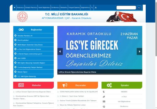 Karamık Ortaokulu - AFYONKARAHİSAR / ÇAY