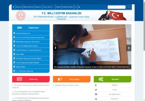 Çobanlar İmam Hatip Ortaokulu - AFYONKARAHİSAR / ÇOBANLAR