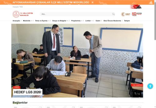 ÇOBANLAR İLÇE MİLLÎ EĞİTİM MÜDÜRLÜĞÜ - MEB AFYONKARAHİSAR