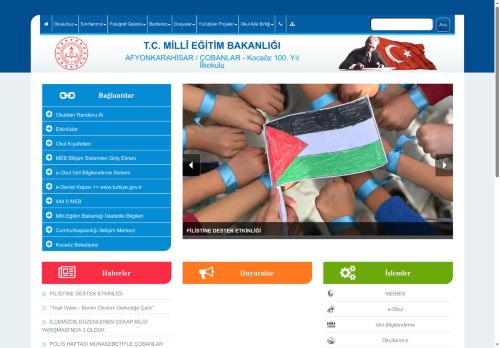 Kocaöz 100. Yıl İlkokulu - AFYONKARAHİSAR / ÇOBANLAR