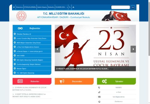 Cumhuriyet İlkokulu - AFYONKARAHİSAR / DAZKIRI