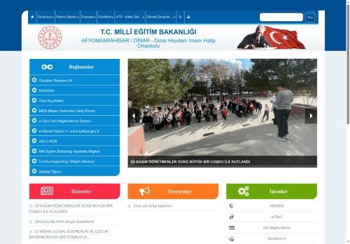 Dinar Haydarlı İmam Hatip Ortaokulu - AFYONKARAHİSAR / DİNAR