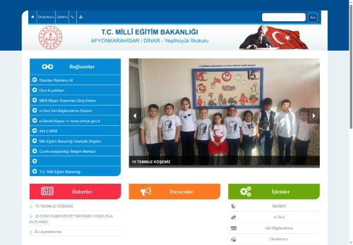 Yeşilhüyük İlkokulu - AFYONKARAHİSAR / DİNAR