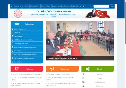 Kamil Miras Anadolu Lisesi - AFYONKARAHİSAR / MERKEZ