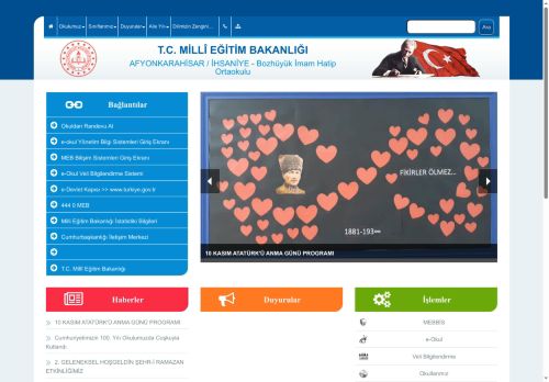 Bozhüyük İmam Hatip Ortaokulu - AFYONKARAHİSAR / İHSANİYE