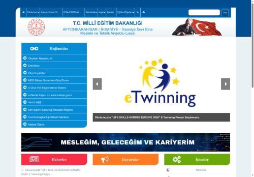 İhsaniye İbn-i Sina Mesleki ve Teknik Anadolu Lisesi - AFYONKARAHİSAR / İHSANİYE