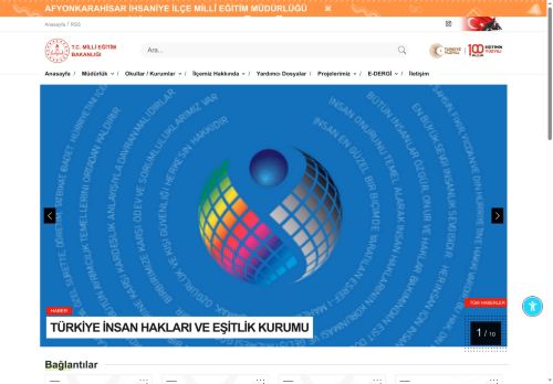 İHSANİYE İLÇE MİLLÎ EĞİTİM MÜDÜRLÜĞÜ - MEB AFYONKARAHİSAR