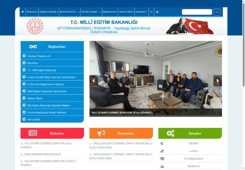 Yaylabağı Şehit Ahmet Öztürk Ortaokulu - AFYONKARAHİSAR / İHSANİYE