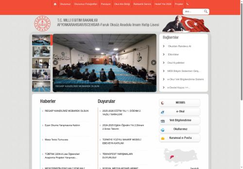 Faruk Öksüz Anadolu İmam Hatip Lisesi - AFYONKARAHİSAR / İSCEHİSAR