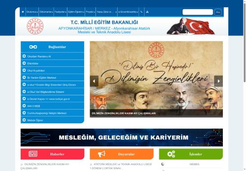 Afyonkarahisar Atatürk Mesleki ve Teknik Anadolu Lisesi - AFYONKARAHİSAR / MERKEZ