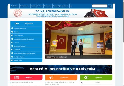 Afyonkarahisar Ahi Evran Ticaret Mesleki ve Teknik Anadolu Lisesi - AFYONKARAHİSAR / MERKEZ