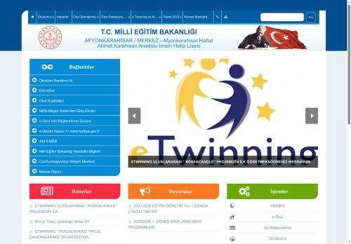 Afyonkarahisar Hattat Ahmet Karahisari Anadolu İmam Hatip Lisesi - AFYONKARAHİSAR / MERKEZ