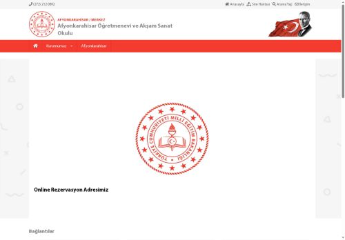 Afyonkarahisar Öğretmenevi ve Akşam Sanat Okulu - AFYONKARAHİSAR / MERKEZ