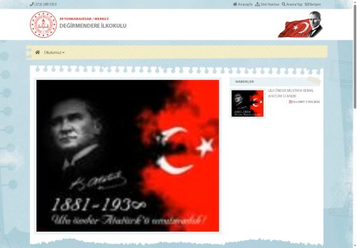 DEĞİRMENDERE İLKOKULU - AFYONKARAHİSAR / MERKEZ